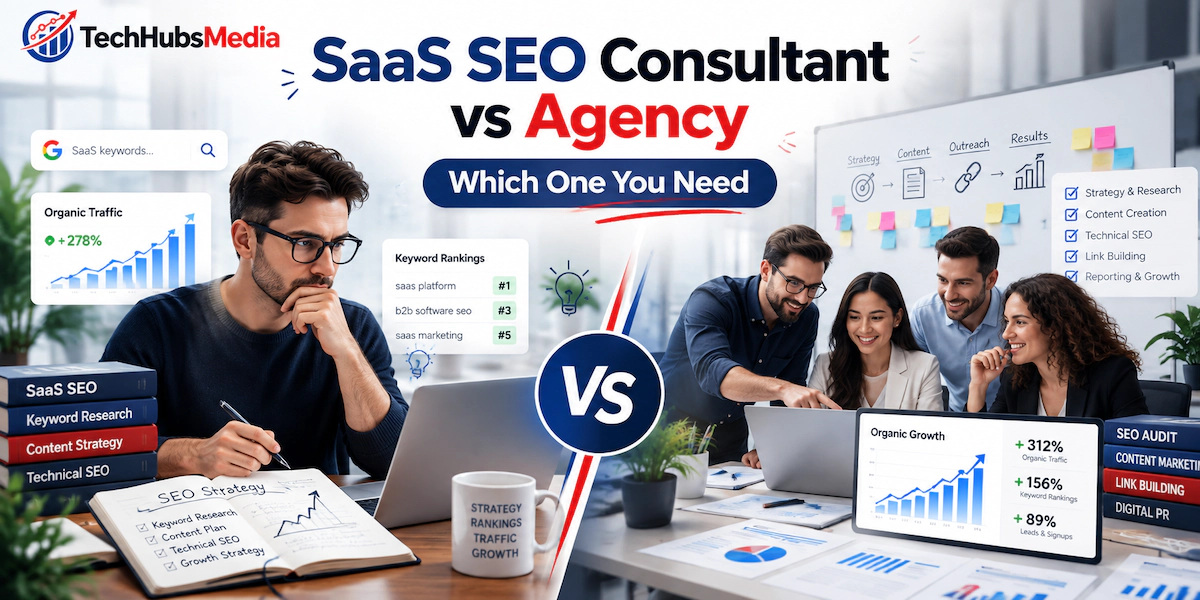 SaaS SEO consultant reviewing keyword strategy and pipeline data with a software team